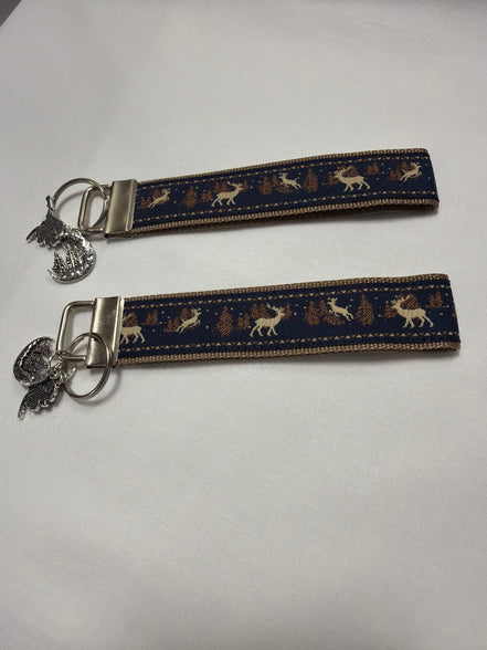 Alaskan Jacquard Key Fob Caribou