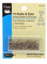 Dritz Hooks Eyes & Loops Nickel Size 3