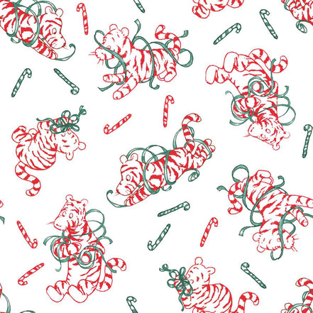 Christmas at Pooh Corner Green Ribbons and Candy Canes