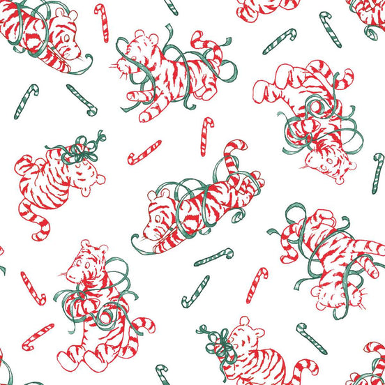 Christmas at Pooh Corner Green Ribbons and Candy Canes