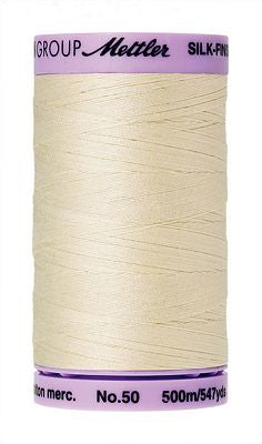 Mettler Silk Finish 50wt 100% Cotton 9104-3612 Antique White