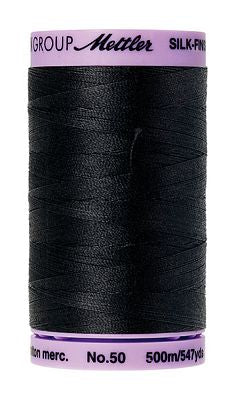 Mettler Silk Finish 50wt 100% Cotton 9104-4000 Black