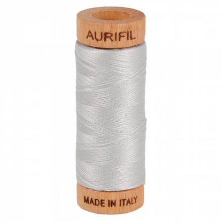Mako Aurifil Solid 80wt 300yds Aluminium