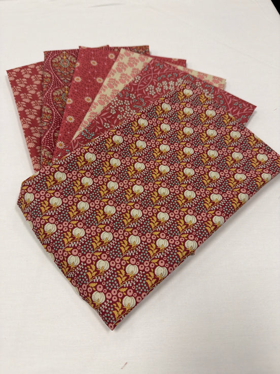 Tilda Sanctuary - Rhubarb/Pink Fat Quarter Precuts