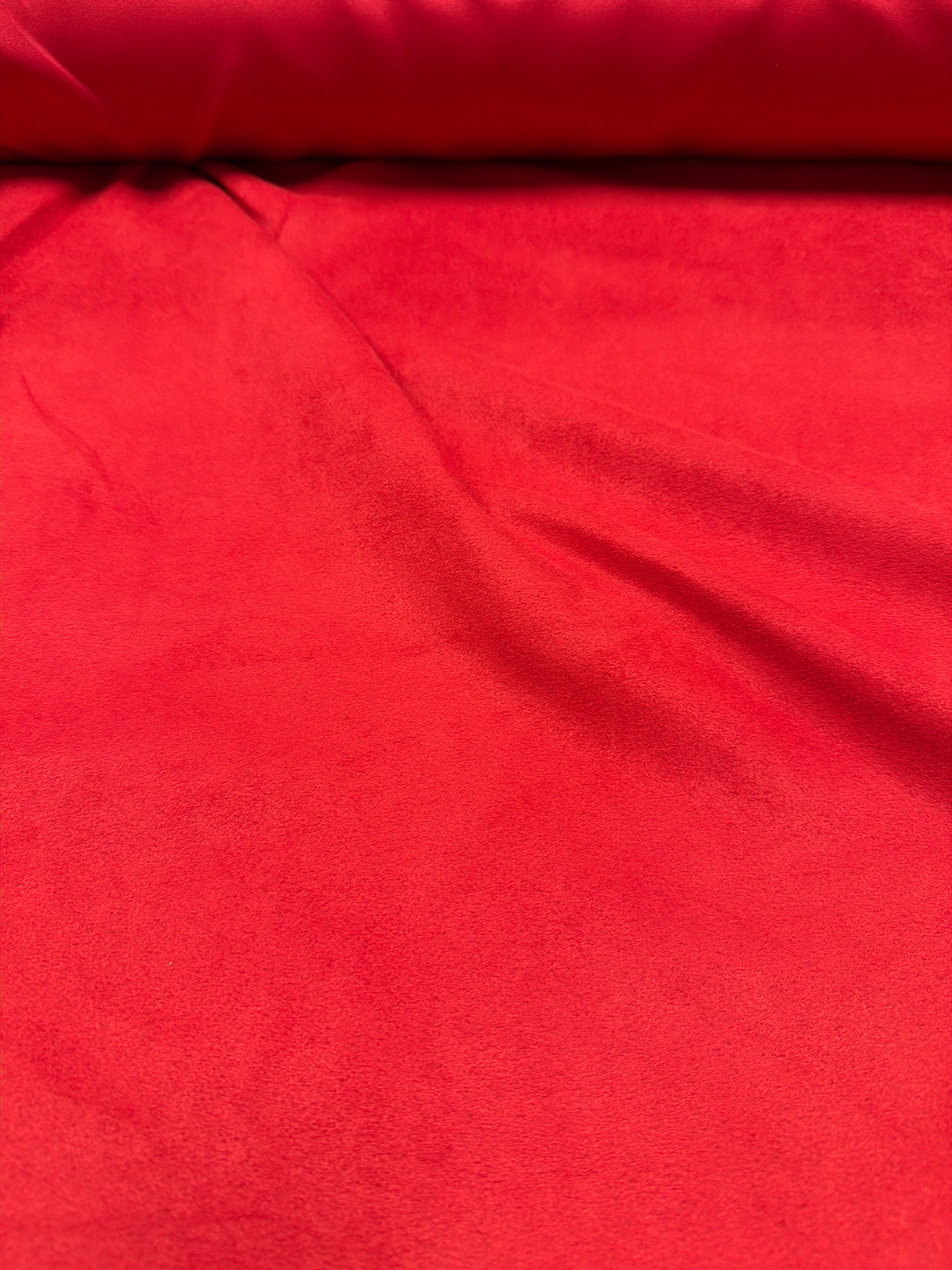 Microsuede - Chinese Red