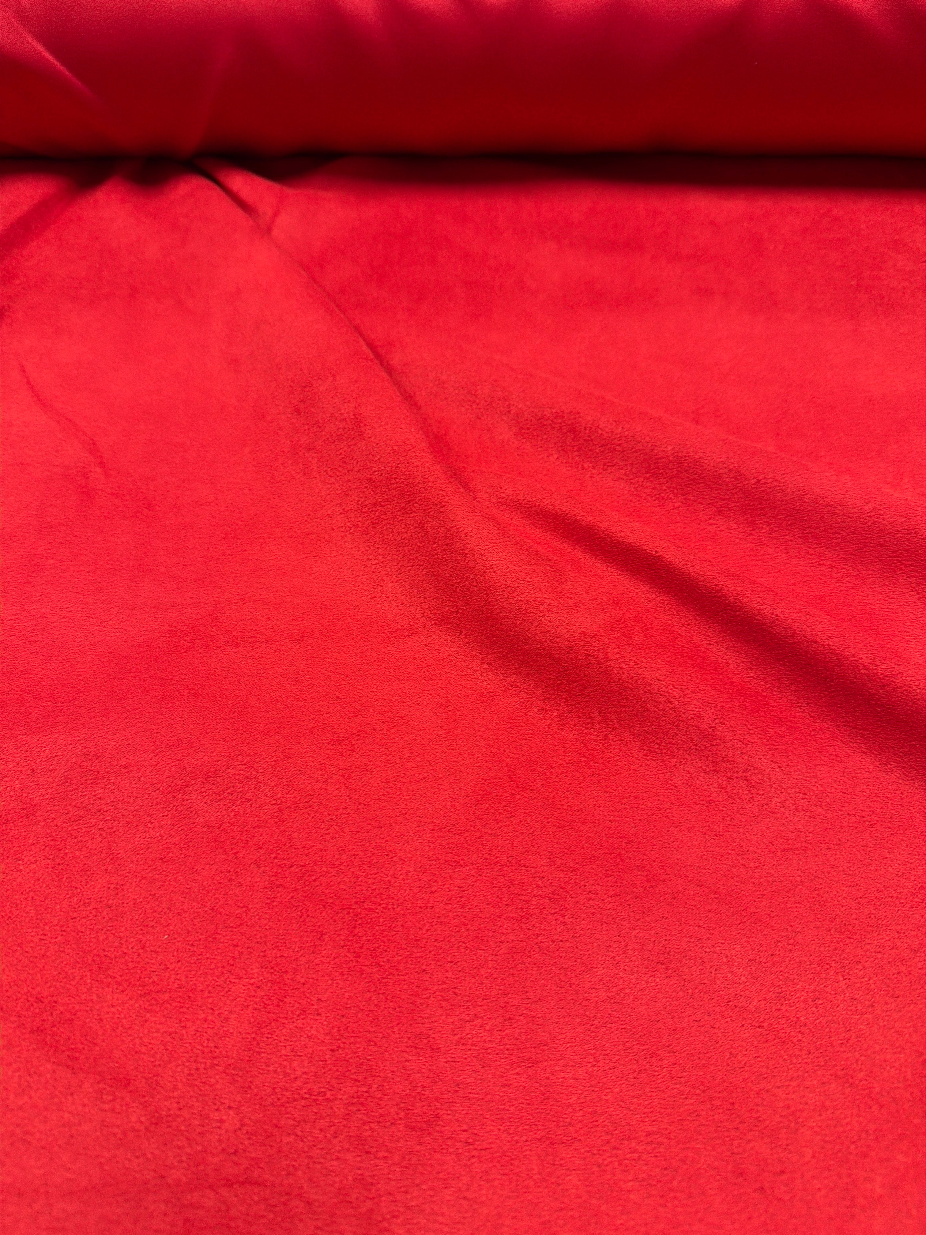 Microsuede - Chinese Red