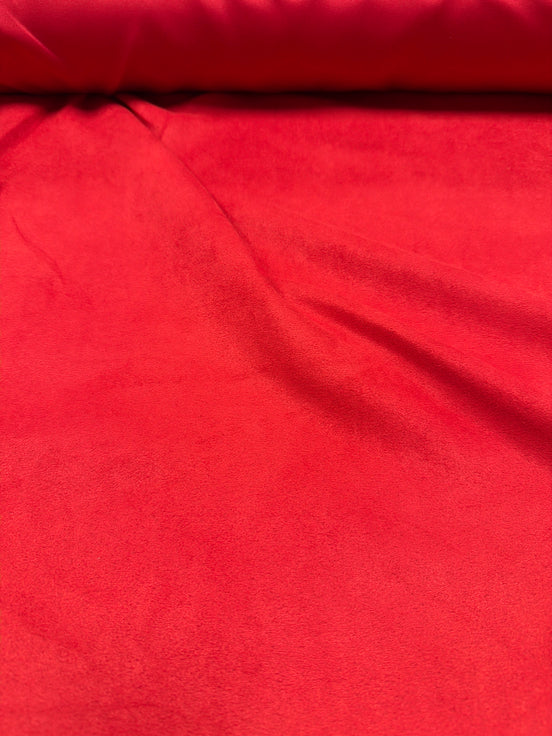 Microsuede - Chinese Red