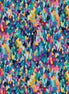 Blue/Multi Large Paint Spots 108" Wide Back