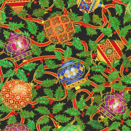 Parvaneh's Jewelled Christmas Ornaments Black