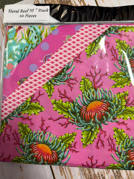 Tula Pink Floral Reef 10" Stack 44 Pieces