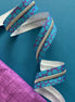 Blue Pebble Zipper Tape with Nickel teeth