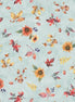 Bountiful Tossed Fall Flowers Lt Blue