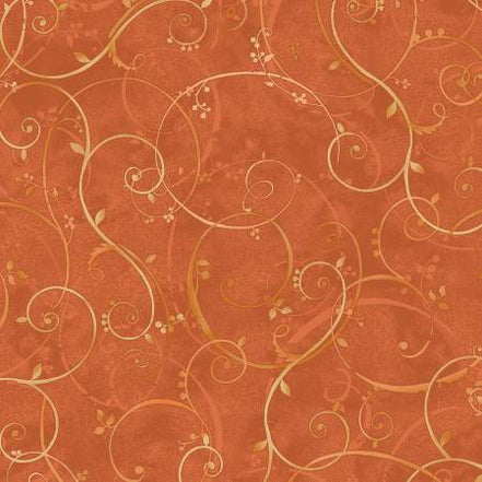 Bountiful Golden Scroll Orange