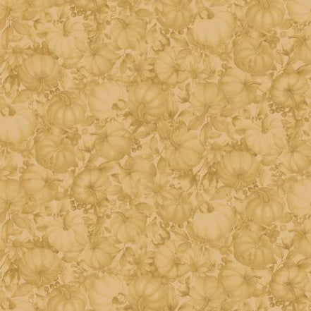 Bountiful Tonal Pumpkins Gold