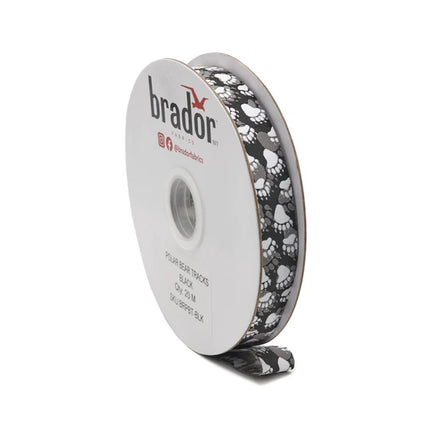 Arctic Collection® Braid / Ribbon - Polar Bear Tracks Black
