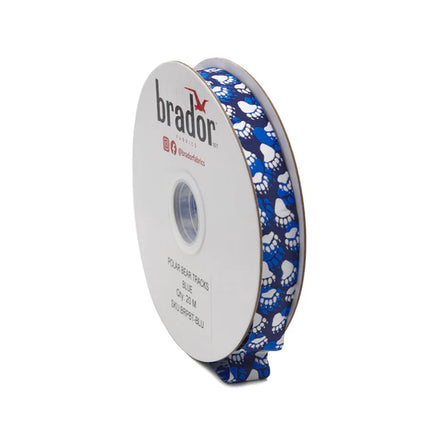 Arctic Collection® Braid / Ribbon - Polar Bear Tracks Blue