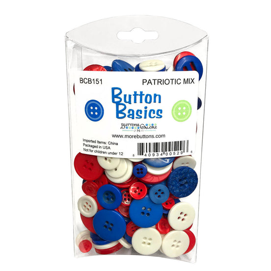 Button Basics - Patriotic Mix