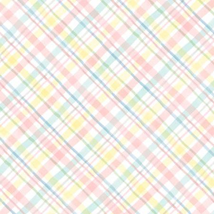 Bunnies & Blooms Soft Plaid