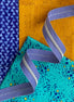 Blue Stripe Zipper Tape with Nickel teeth