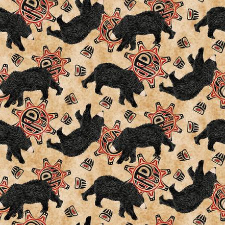 Tossed Bears With Claws Tan