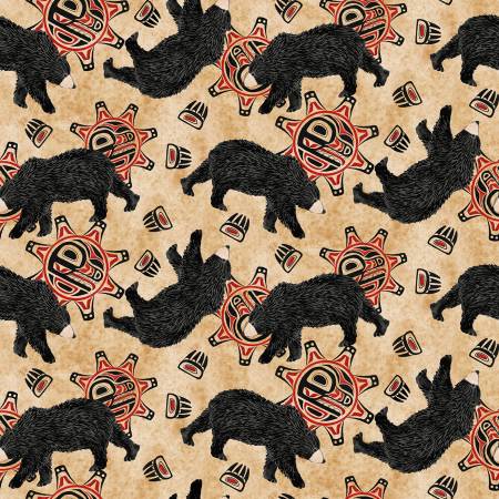Tossed Bears With Claws Tan