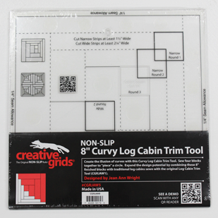 Creative Grids 8 Inch Curvy Log Cabin Trim Tool