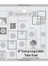 Creative Grids Curvy Log Cabin Trim Tool 6in Ruler