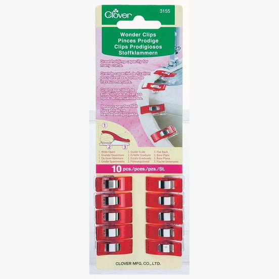 Wonder Clips 10ct Red
