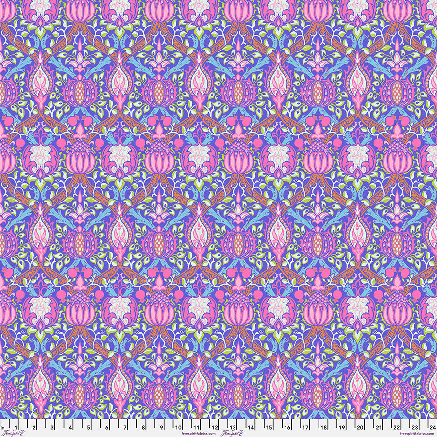 Lawn: Granada - Purple || Kaffe x Morris & Co