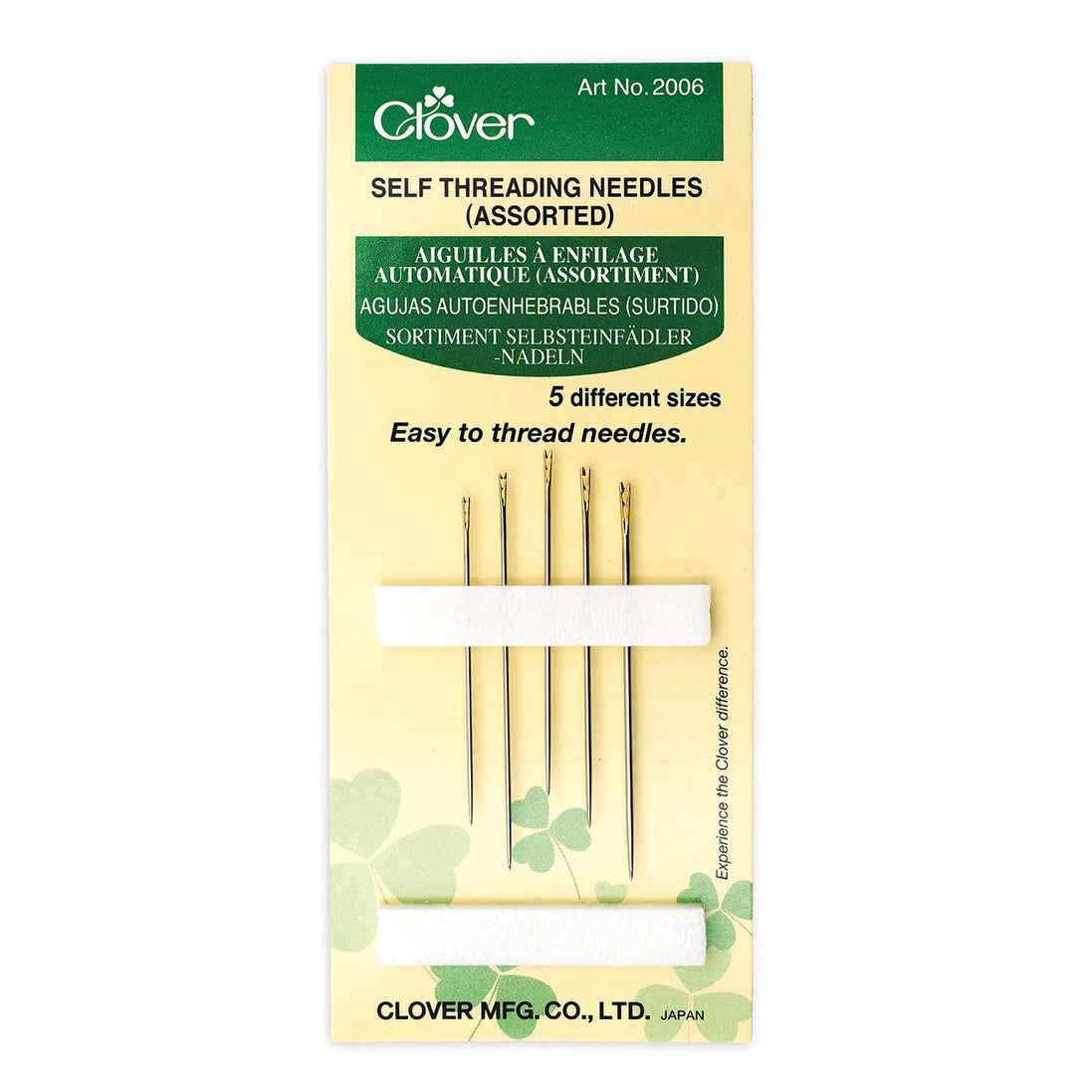 Clover Self-Threading Needles Assorted