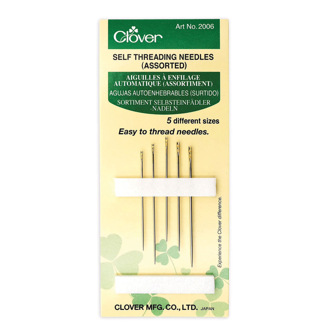 Clover Self-Threading Needles Assorted