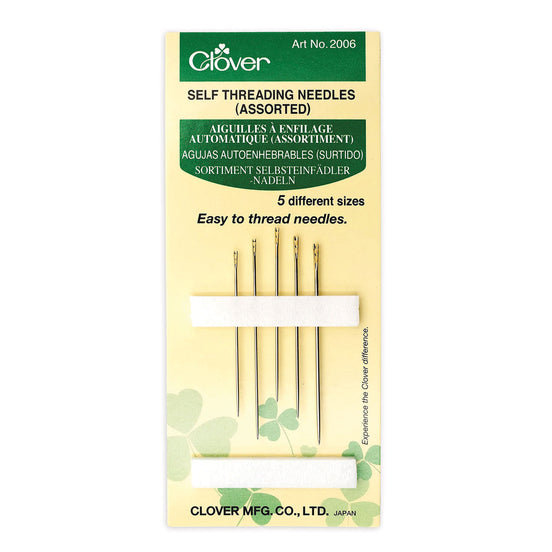Clover Self-Threading Needles Assorted