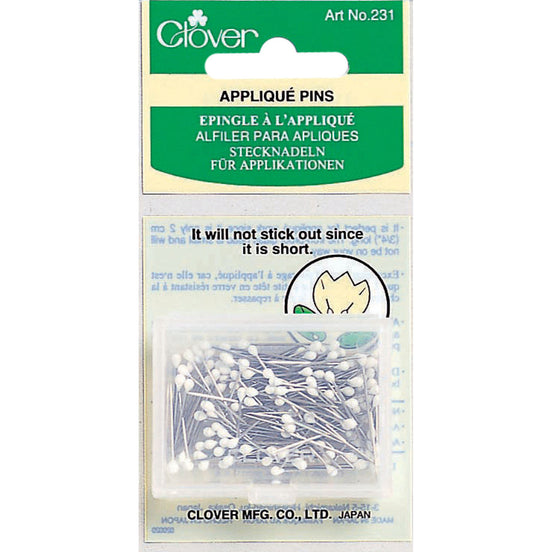 Clover Applique pins 3/4 inch