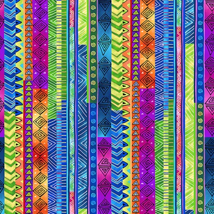 Laurel Burch Basic Stripe Multi Color
