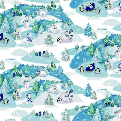 Clearance Snowville Winter Toile Sky