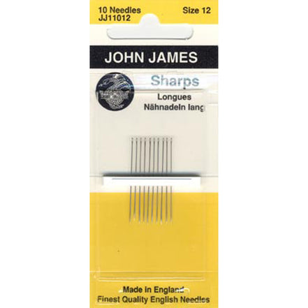 John James Sewing Needles Sharps 12