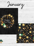 Celebrate Seasons 2.0 January 15"x20" Panel w/ Coordinating Fat Quarter