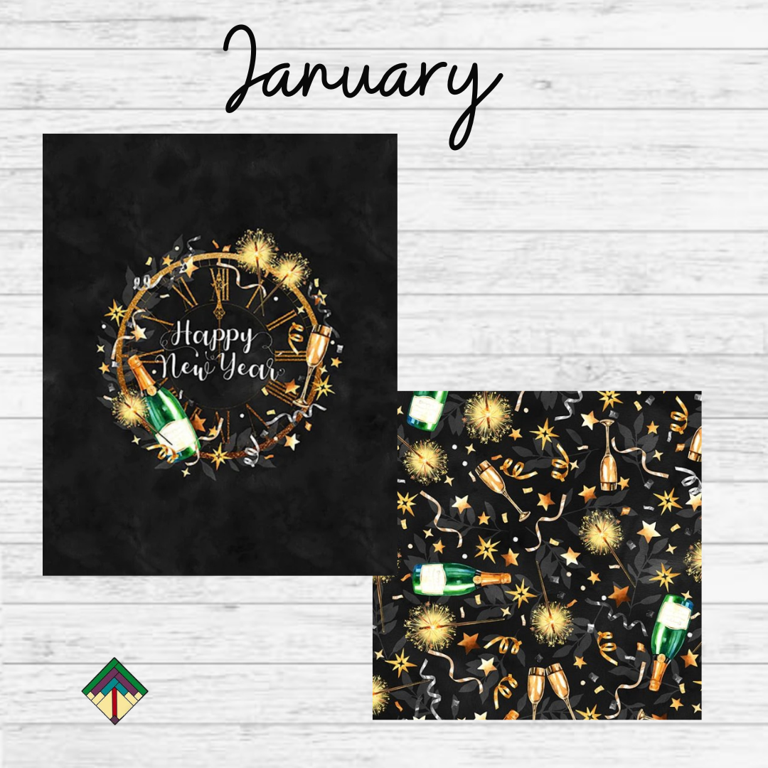 Celebrate Seasons 2.0 January 15"x20" Panel w/ Coordinating Fat Quarter