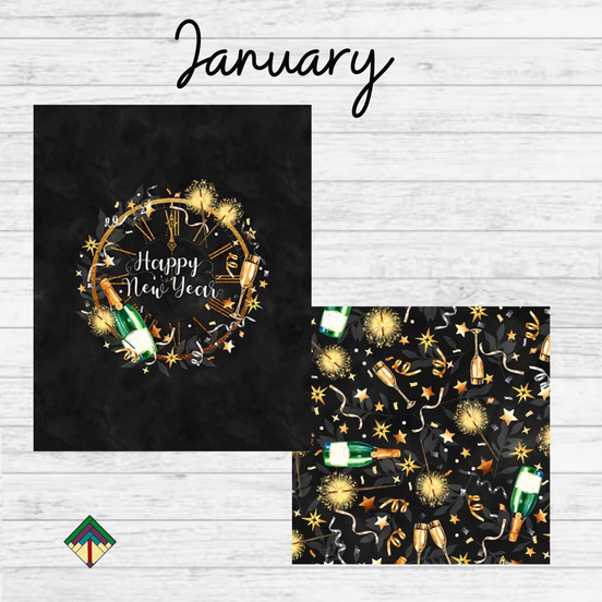Celebrate Seasons 2.0 January 15"x20" Panel w/ Coordinating Fat Quarter