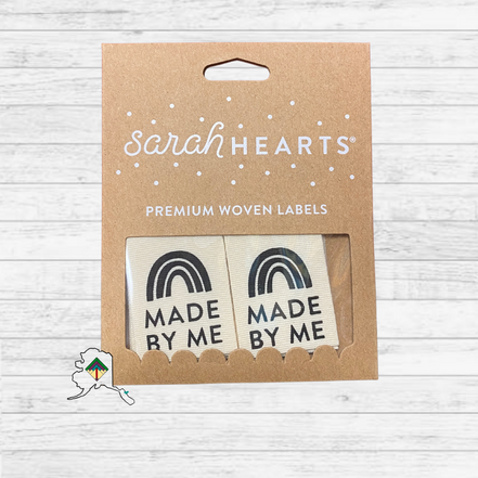 Sarah Hearts Quilt labels "Made by Me" 8 CT
