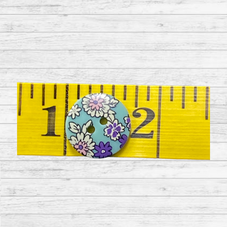 Buttons Frou Frou F5 Teal