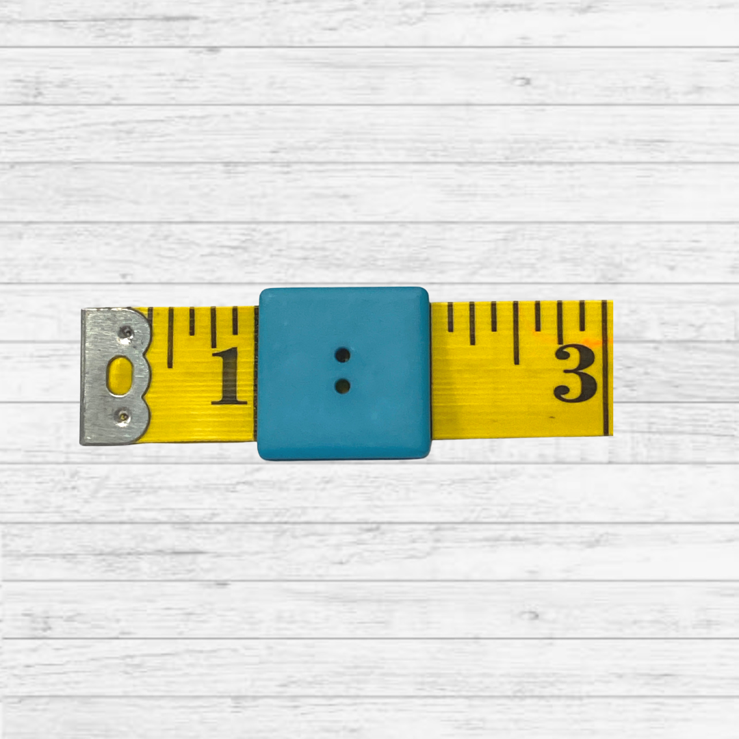 Dill Buttons Square Blue
