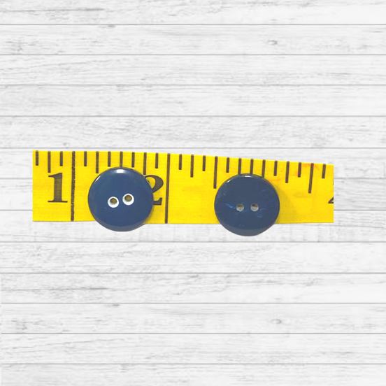 Dill Button Polyester Blue