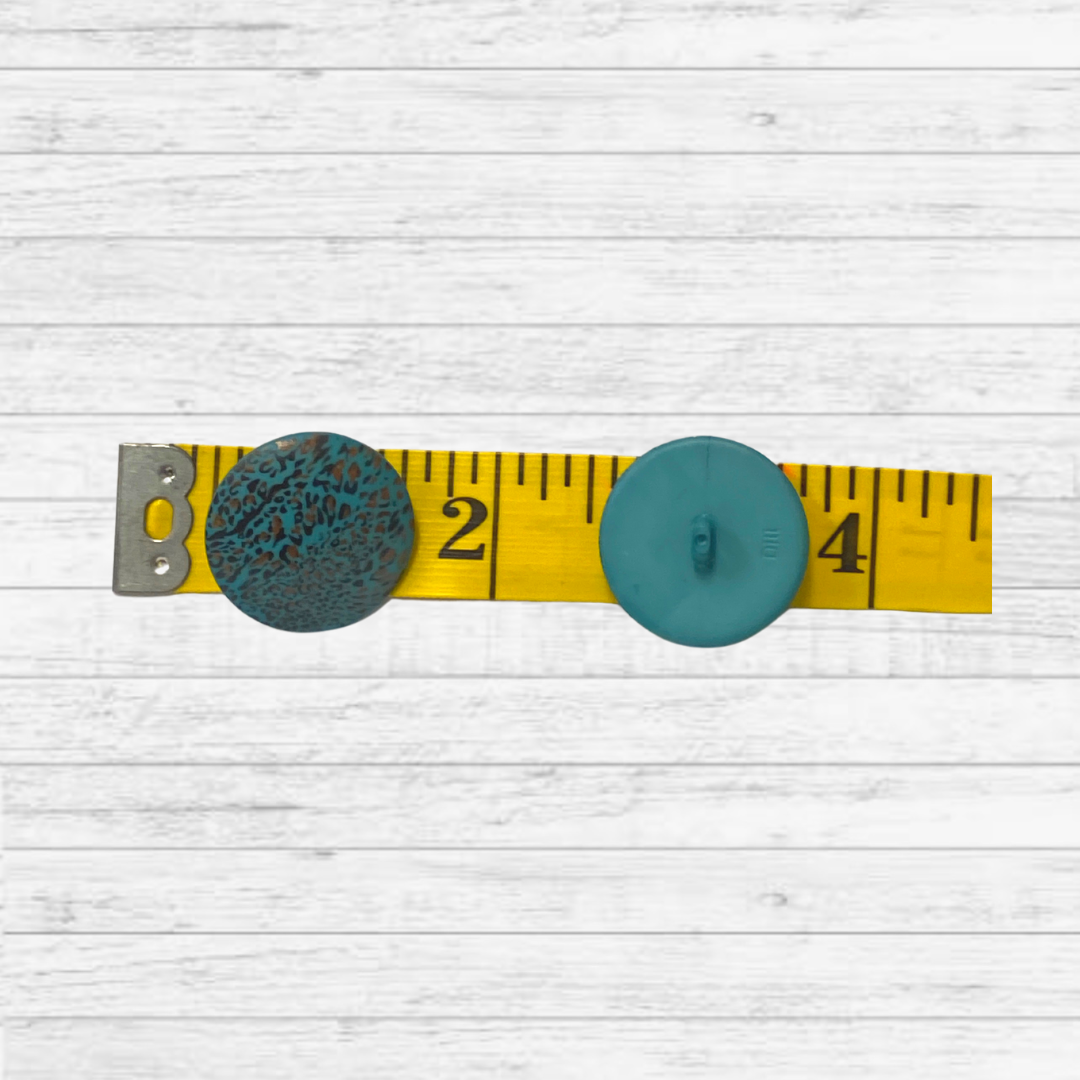 Dill Button Polyamid Animal Print/Shank Green
