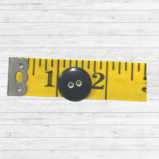 Dill Button Polyester Black 3/4"