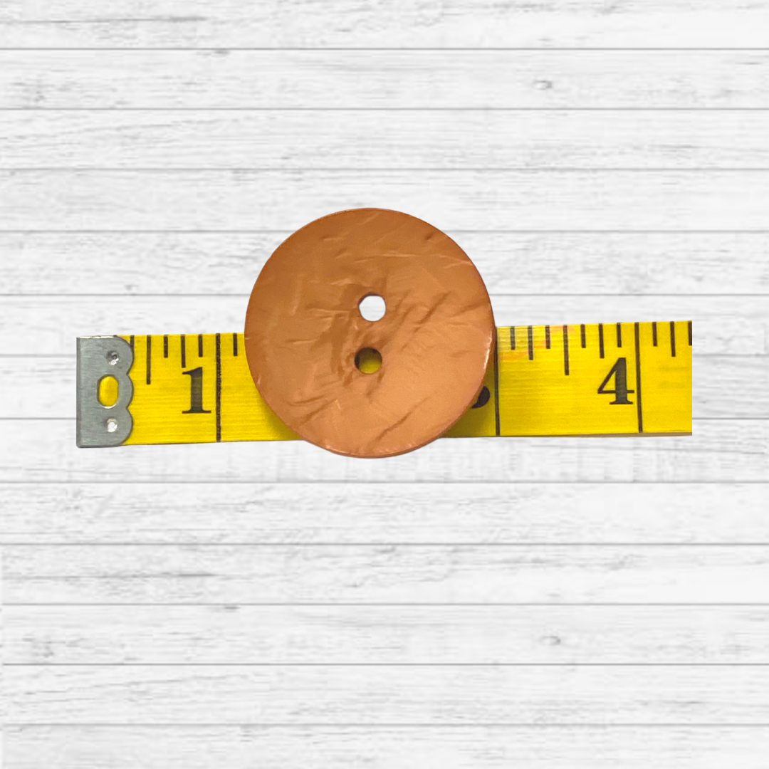 Dill Button Polyester Lt Orange 45mm