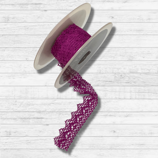 Frou Frou Crochet Lace Magenta