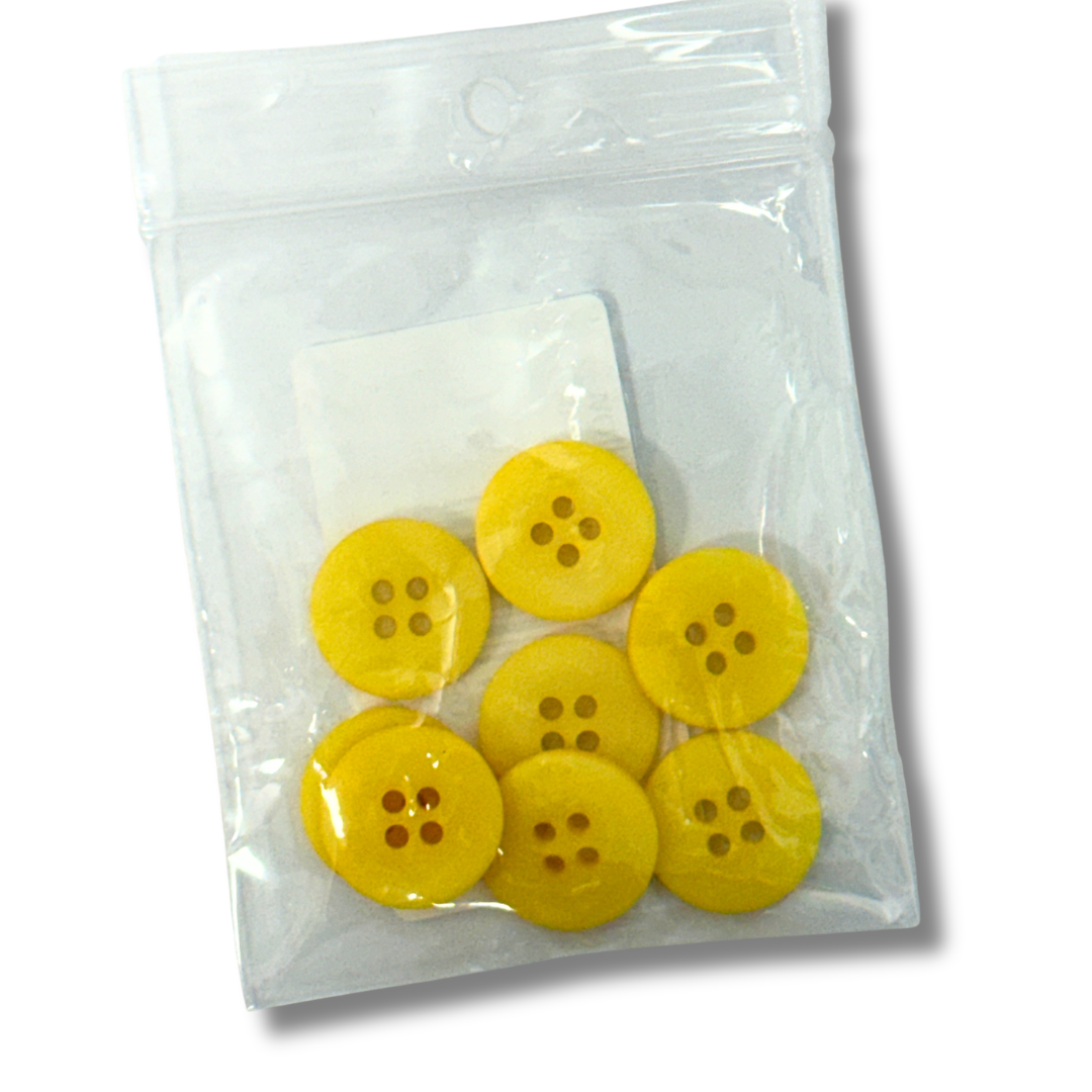 Buttons - 8 Pack Yellow
