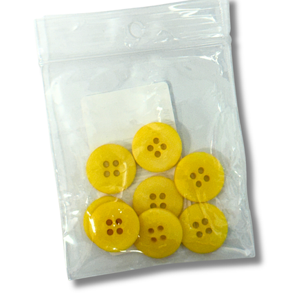 Buttons - 8 Pack Yellow