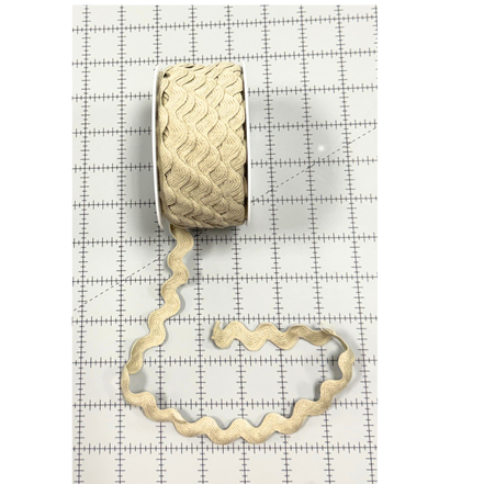 La Stephanoise Ric Rac - 3/4" #41 Lt Khaki 100% Cotton